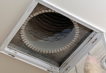 This is a picture of an airduct cleaning.